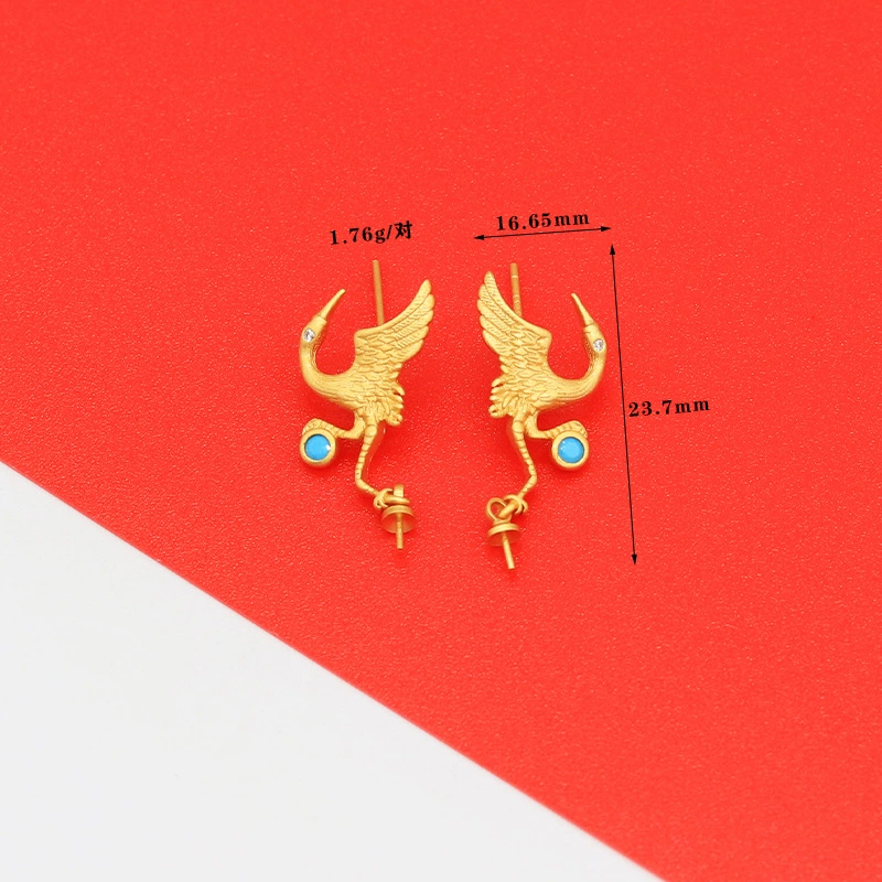 Retro Phoenix, серьги, клипсы, аксессуар, ручная работа