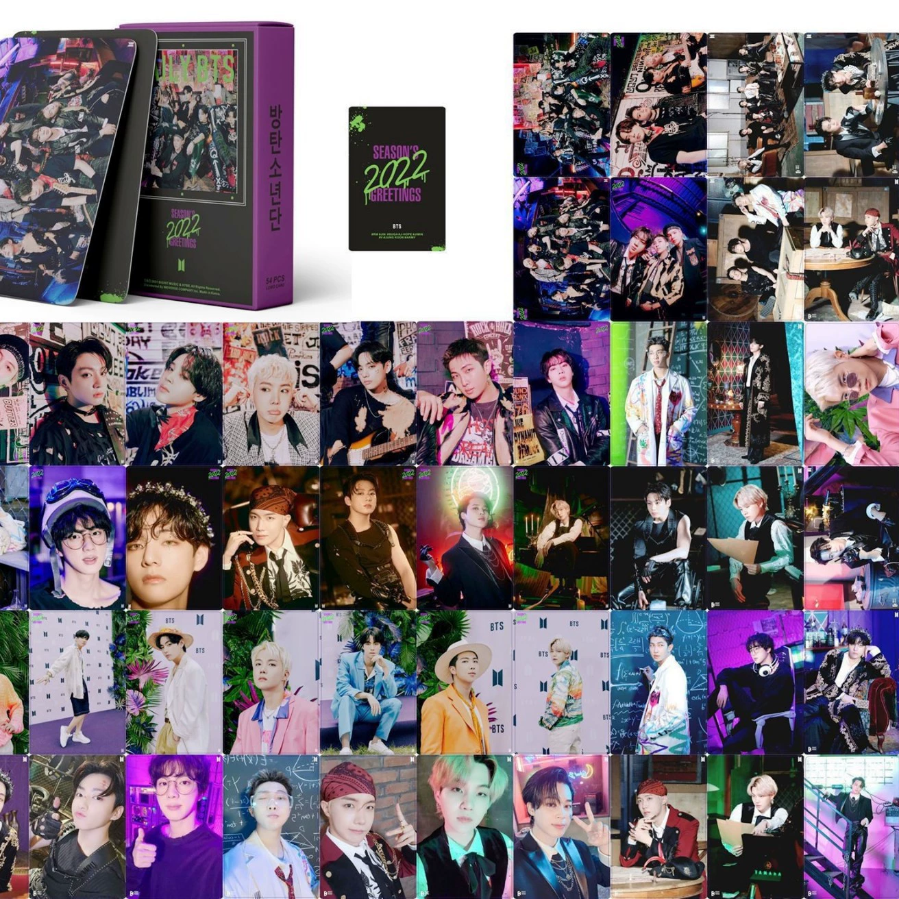 WZ общая цепь пятно 55 BTS STRAY KIDS INK TWICE открытка маленькая карточка LOMO карта