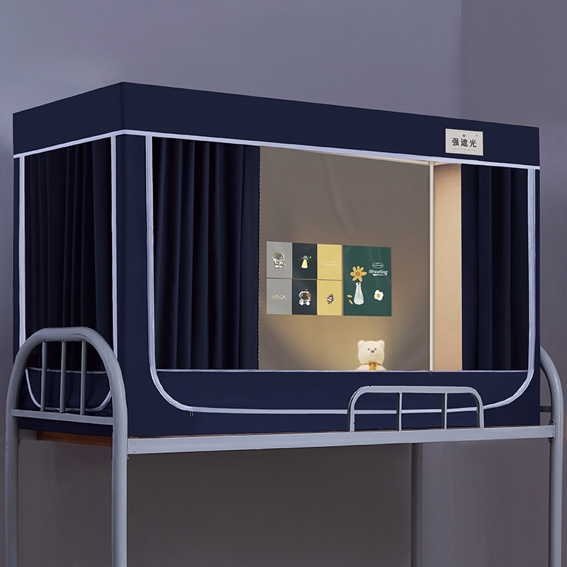 Nueva B20S recubrimiento de seda engrosada fuerte sombreado dormitorio superior e inferior litera estudiante mosquitera 0,9 m soporte de acero inoxidable