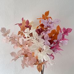 仿真青鳥葉禮花葉婚慶軟裝布置戶外婚禮花材葉子跨境外貿假花綠植