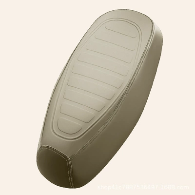 model electric vehicle seat cover, waterproof – Electric car cushion - steel-seal-beige-horizontal-bar-style-large-size-61-65cm