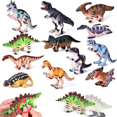 Internet celebrity live streaming toy chain wind-up simulation dinosaur toy model children's toys wholesale boy gift 