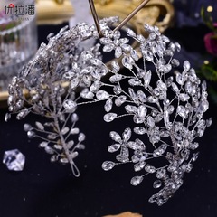 Ulapan Best Selling Bridal European and American Headwear Luxurious Rhinestone Headband Wedding Banquet Style Hair Accessories HP414