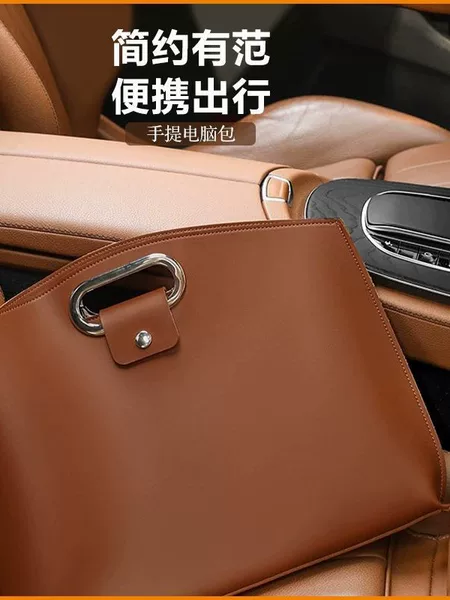 French Retro Soft Leather Briefcase Bag for Women 2026 New Large-Capacity Commuter Handbag Folder Computer Bag