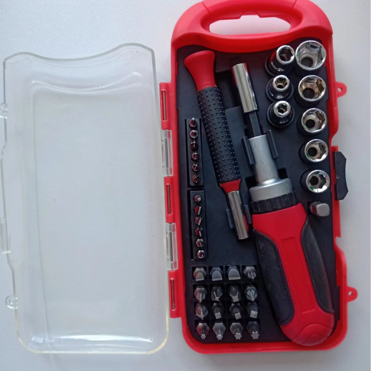 40合1双手柄多功能棘轮螺丝刀套装 批头套筒套棘轮组套维修