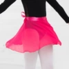 Rose red wrap skirt