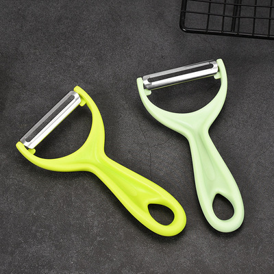 厂家直销锋利瓜刨塑料厨房家用削皮刀彩色舒适手柄可挂厨房小工具