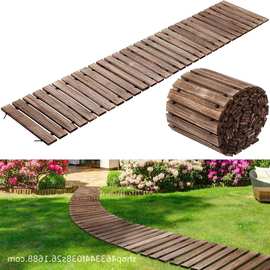 木制花园小径户外庭院路径装饰花园木板走道婚礼派对地板通道