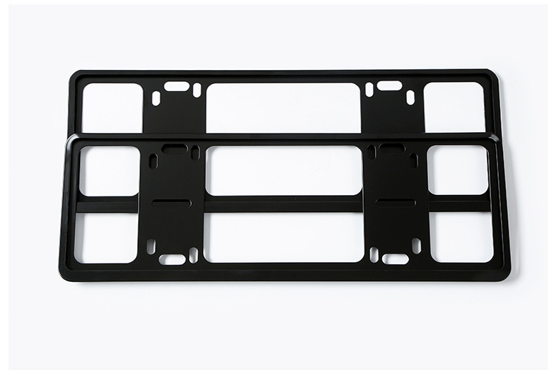 Iron double-layer license plate frame, multi-size, thickened license plate model, small car modification accessory, protective license plate frame