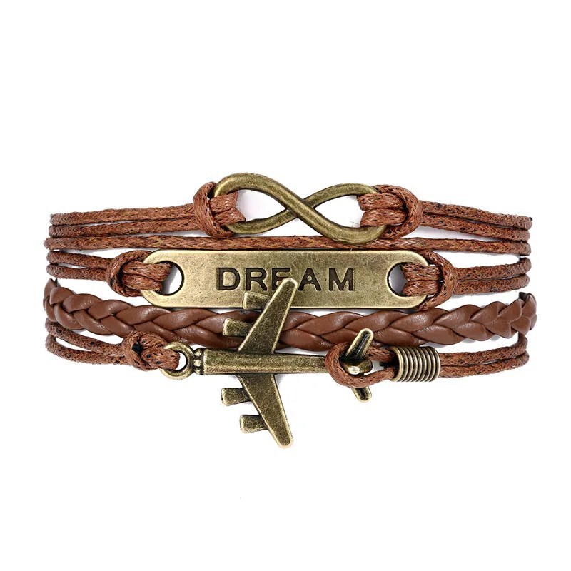 Men's Retro Nautical Flight Alloy Anchor Bracelet, Durable and Adventurous, Multi-Layered Braided Nautical Bracelet Men's Retro Nautical Flight Alloy Anchor Bracelet, Durable and Adventurous, Multi-Layered Braided Nautical Bracelet