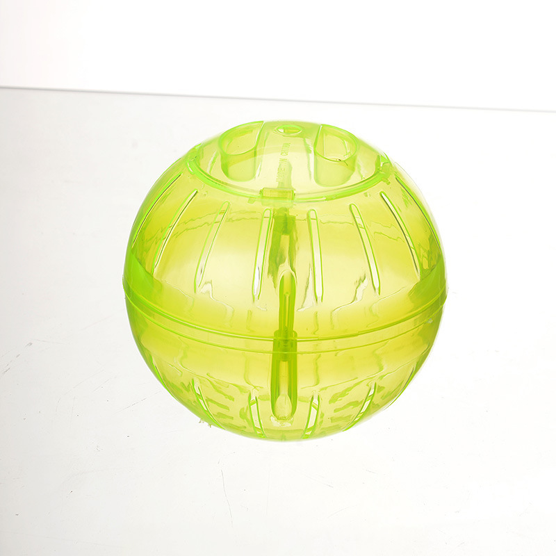 Hamster oro oso correr bola hamster juguetes acrílico transparente suministros hamster 10 cm mini trotar bola fitness