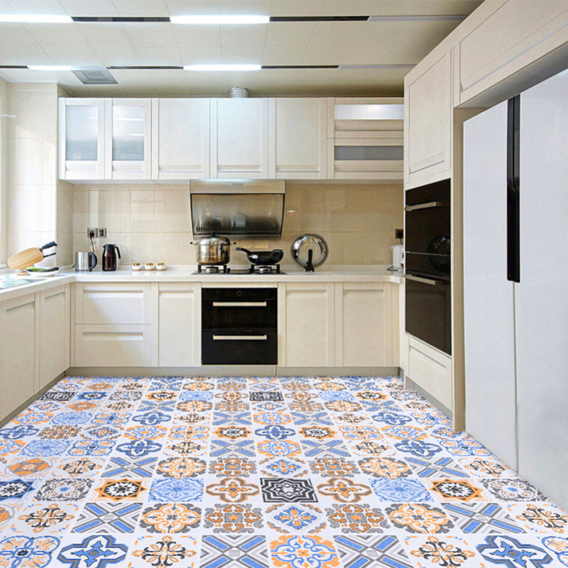 Pegatinas gruesas para el suelo del baño, pegatinas para el baño, la cocina y el dormitorio, pegatinas autoadhesivas para el suelo del inodoro, venta al por mayor de fábrica image 14