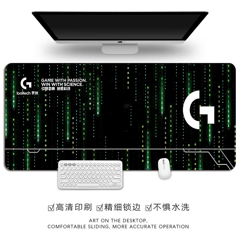 羅技マウスパッドの超大型男子学生の電気競争ゲームのオフィスサイズのコンピュータのテーブルパッドの厚いロックの端の太面の細い面|undefined