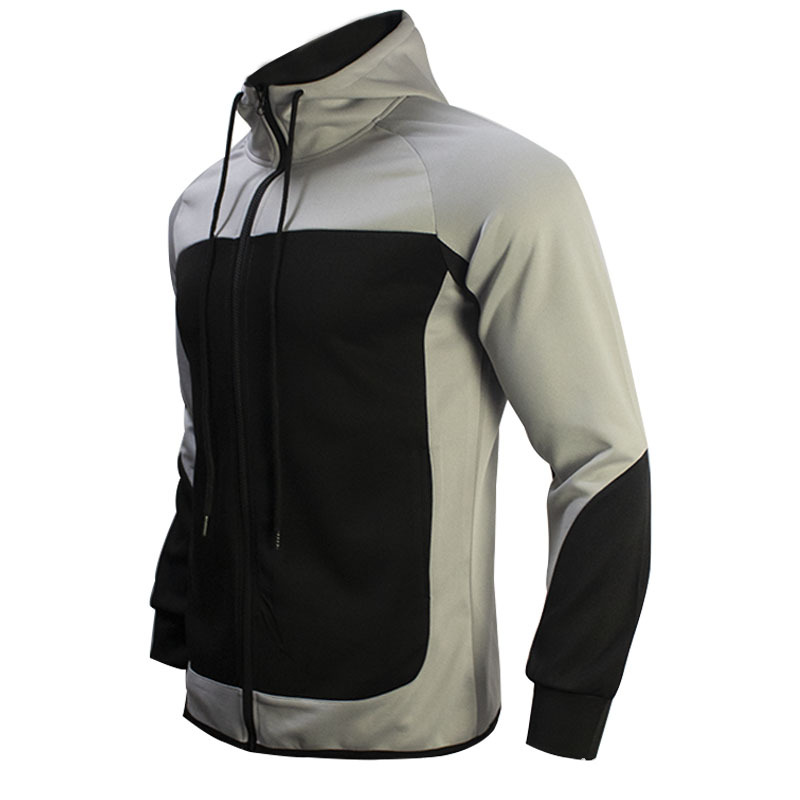 001 Felpa con cappuccio a due pezzi, stile casual, con cappuccio, marchio di moda trendy da uomo transfrontaliero, modello sportivo, autunno_voghion.com