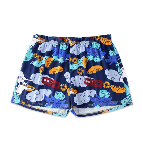 Factory direct sale men's A-line pants pure cotton loose large size straight-leg pants fat man sleep shorts three-quarter pants wholesale