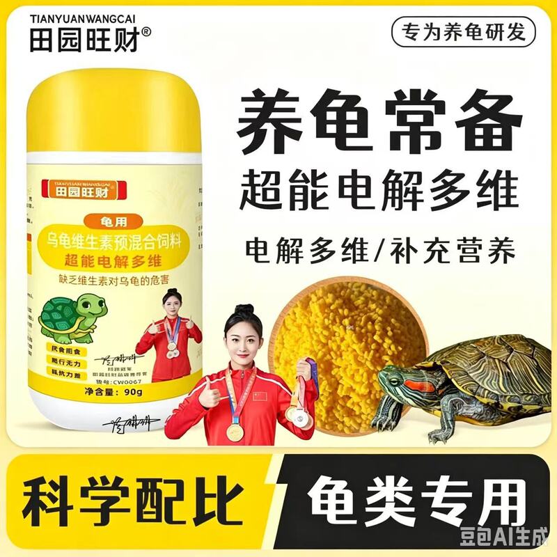 Pastoral Prosperity Turtle Nutritional Supplement 90g Turtle and Parrot Vitamins to Strengthen the Body and Promote Digestion Pastoral Prosperity Turtle Nutritional Supplement 90g Turtle and Parrot Vitamins to Strengthen the Body and Promote Digestion