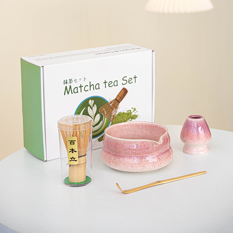 日本製ギフトボックスセット クロスボーダーインスタイル 抹茶ボウル 抹茶ティーセット 百本立陶器 クロスボーダー限定|undefined