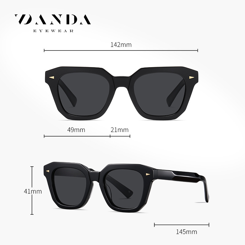 Gafas de sol polarizadas de hoja transfronteriza S32109 Tiro callejero de moda Gafas de sol retro modernas Gafas de sol de protección solar al aire libre