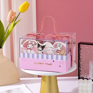 Gift Box Wholesale Birthday Party Return Gift Empty Box Baby Full Month Birthday Packaging Box Souvenir Storage Creative