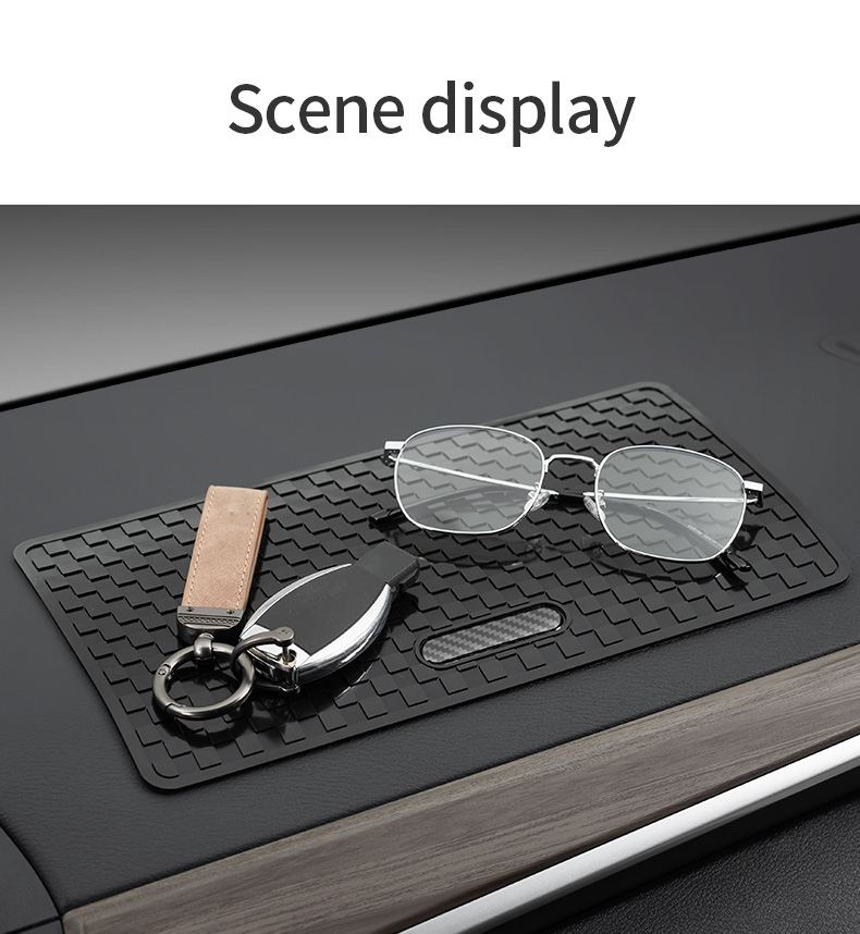 Cross-Border Hot-Selling Car Anti-Slip Mat, Silicone Storage Mat for Car Dashboard, High-Temperature Resistant Dashboard Mat
