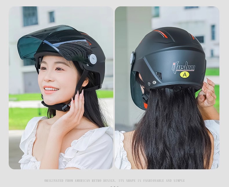 Electric Vehicle Helmet 3C Certified Men and Women Summer Sun Protection Breathable Half Helmet Battery Motorcycle Helmet