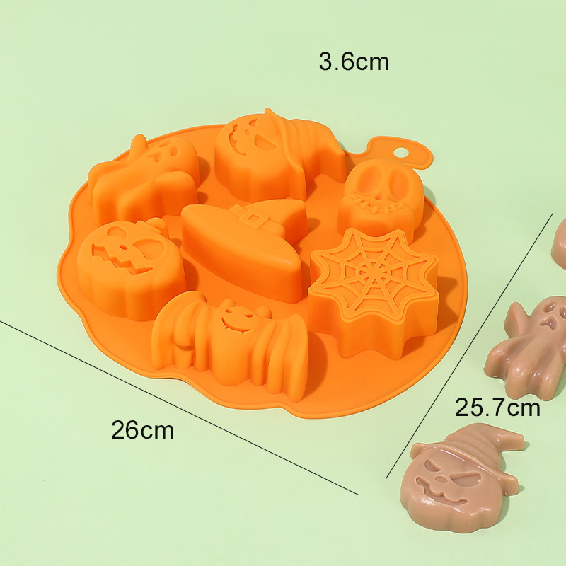 87g Weight Cake Mold Kitchen and drinking utensils Cake Mold Event & Party Supplies Cake Mold Storage & Cleaning Cake Mold Baby Accessories 1 Piece Quantity Home, Daily Occasion Silica Gel Material Halloween Festival Solid Color Pattern Casual, Vacation Style Halloween Casual Vacation Solid Color Silica Gel Cake Mold 1 Piece