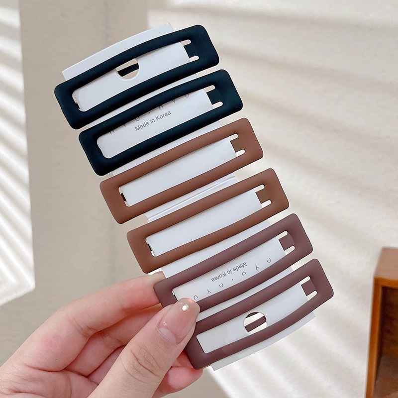 Pin de cabello de la frente lateral pin de cabello negro femenino pin de cabello 2025 nuevo toque de cabeza de tarjeta de cabello marino