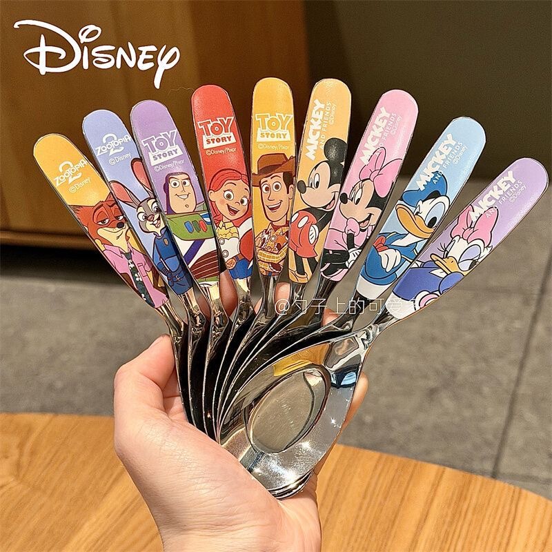 Authentic Judy Nick High-Quality Stainless Steel 304 Cartoon Cute Children's Creative Anti-Scalding Flower-Shaped Spoon