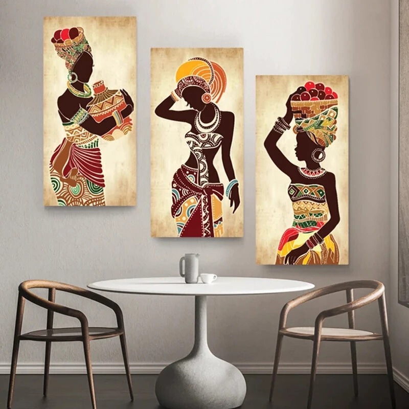 Abstract Nordic Art Canvas Painting Ethnic Art Poster Living Room Wall Decoration Home Decor Frame Picture Abstract Nordic Art Canvas Painting Ethnic Art Poster Living Room Wall Decoration Home Decor Frame Picture
