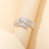 Fashionable one size brand ring stainless steel suitable for men and women, simple and elegant design