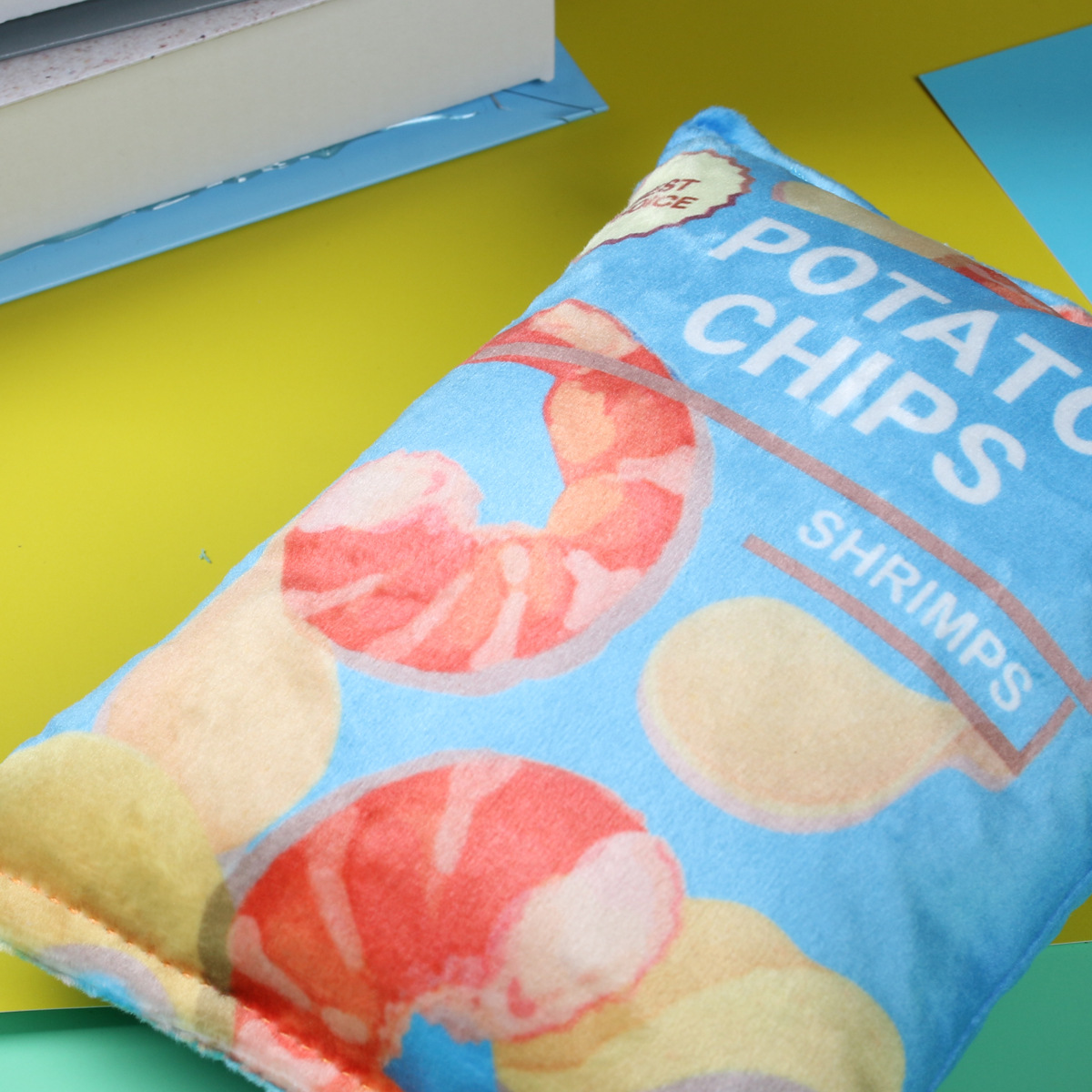 Juguetes de papel de peluche para perros de mascotas peluche para perros pequeños juguetes de patatas fritas para perros