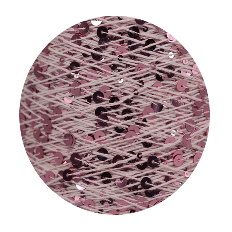 50g algodón lentejuelas hilo 3mm + 6mm peinado tamaño de lujo lentejuelas mano hilo tejer precio al por mayor