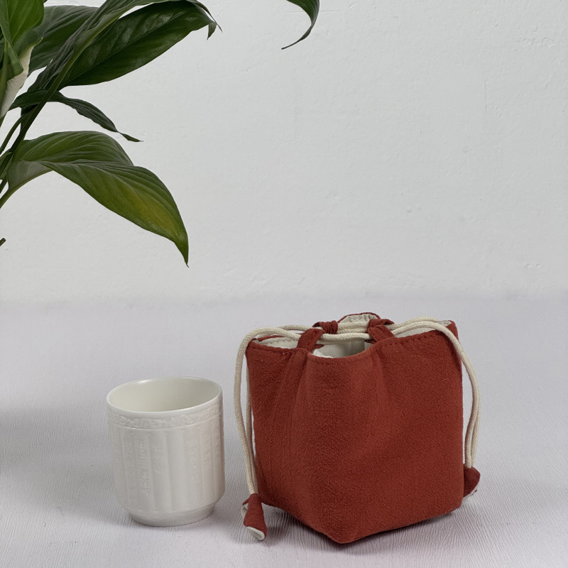 結婚式の部屋の結婚式のキャンディーハンドバッグ装飾屋外ティーセット収納袋文化玩具ジュエリーバンドルポケットティーカップ生地バッグ|undefined