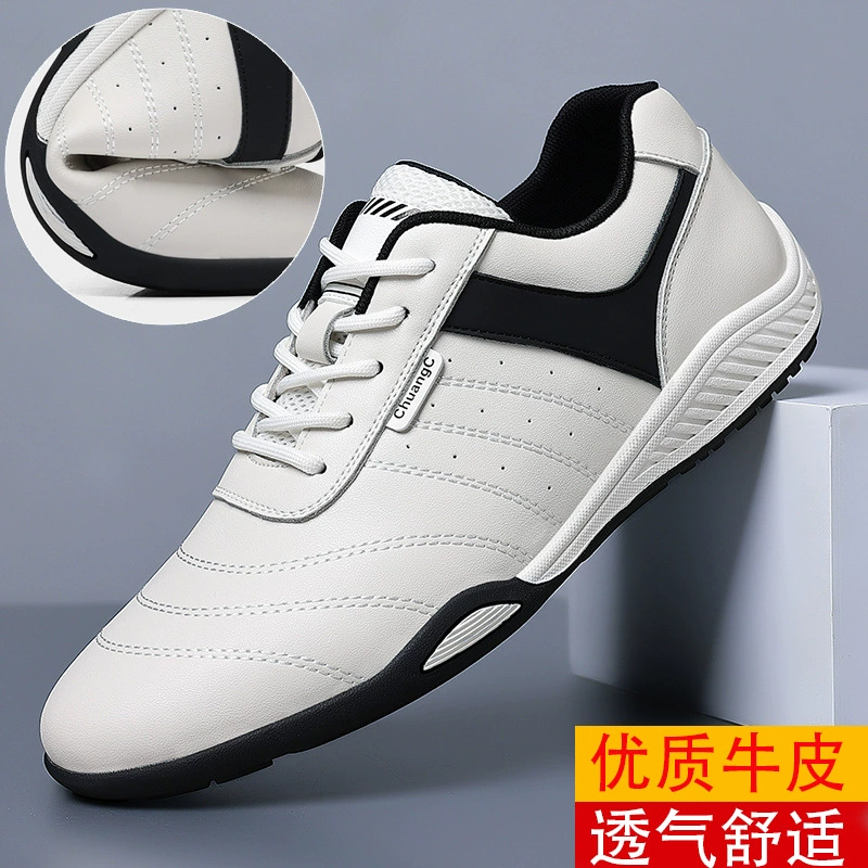 Осенняя Спортивная повседневная обувь, кроссовки, мужская Мужская обувь в стиле ретро Baita, молодежная Белая обувь, Удобная Нескользящая кожаная обувь