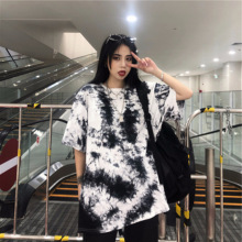2019夏季新款网红港风短袖t恤女嘻哈学生宽松韩版ulzzang百搭上衣