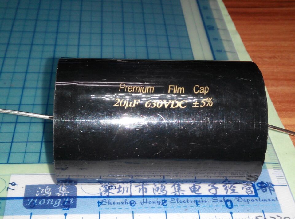 CBB20 20UF 206 630V 音频无感轴向穿心电容，音响分频电容