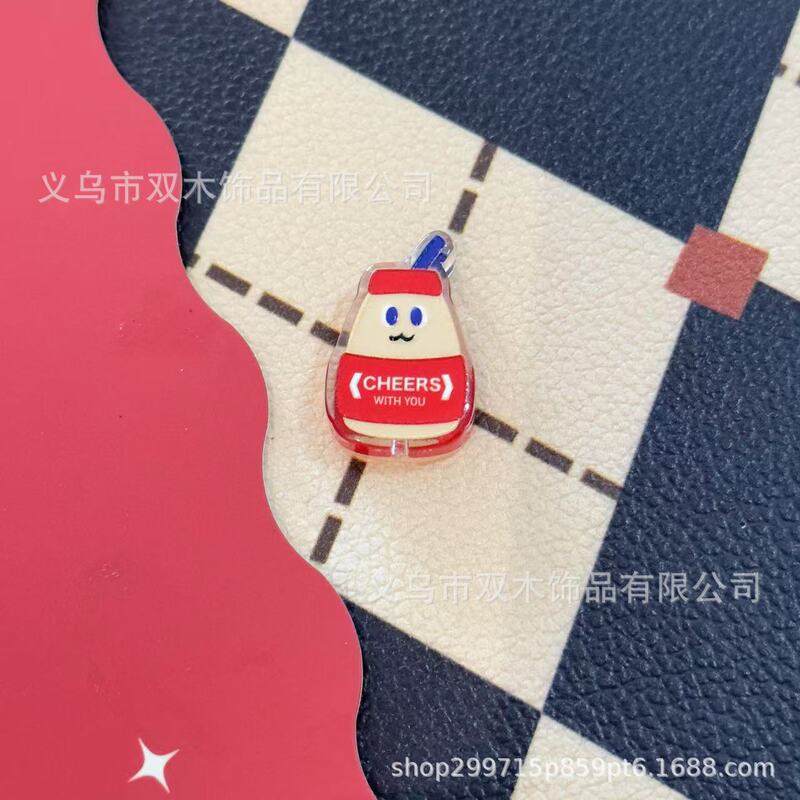 印花浮雕卡通五月天表情果蔬板材串珠 diy手链手机链包挂车挂配件|undefined