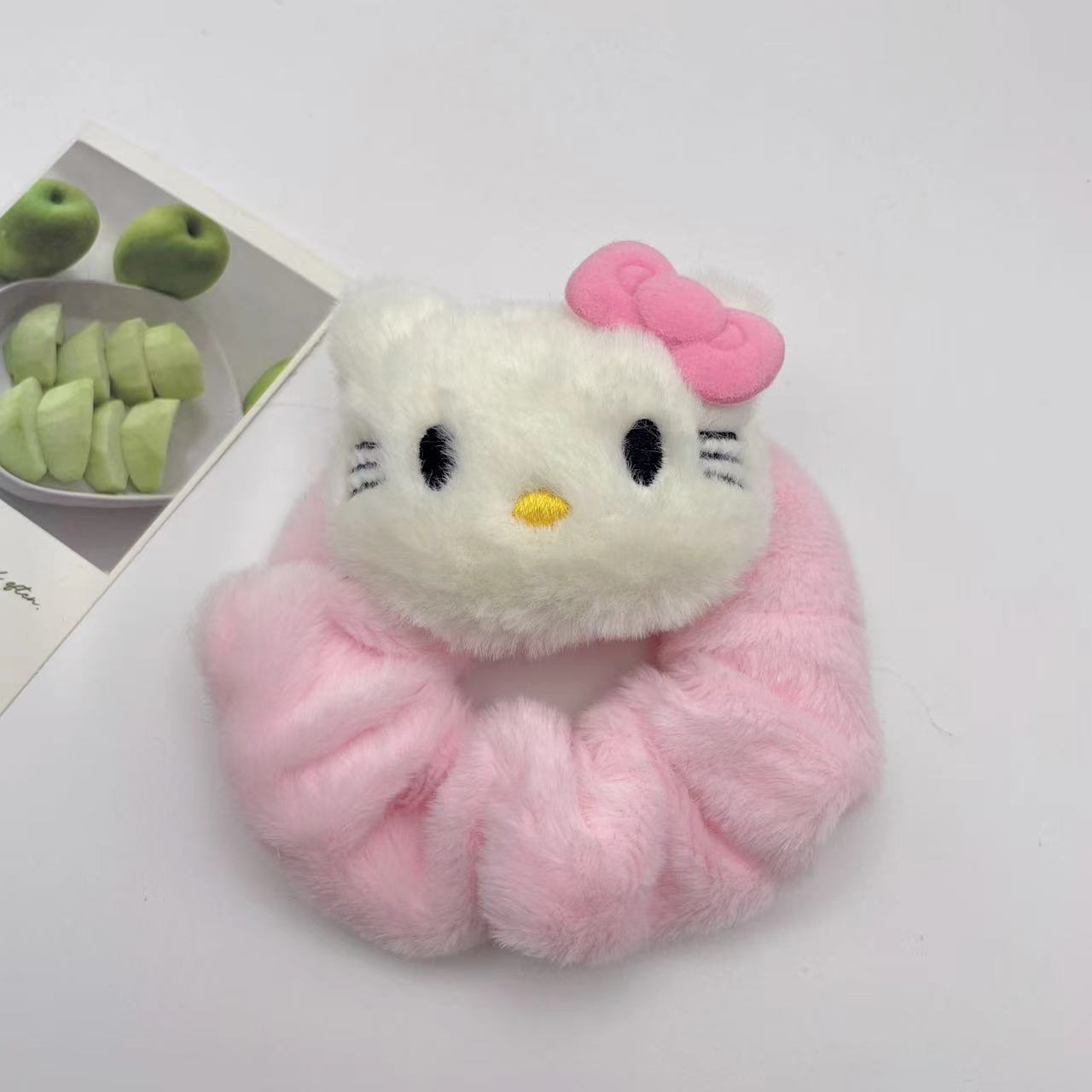 화이트 KT 머리끈