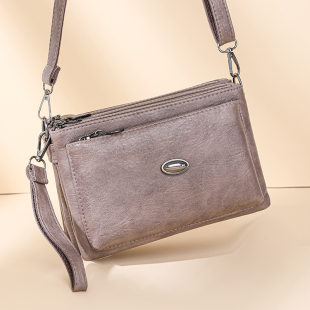 One-shoulder bag, fashionable wallet, purse, phone bag, city style, genuine leather