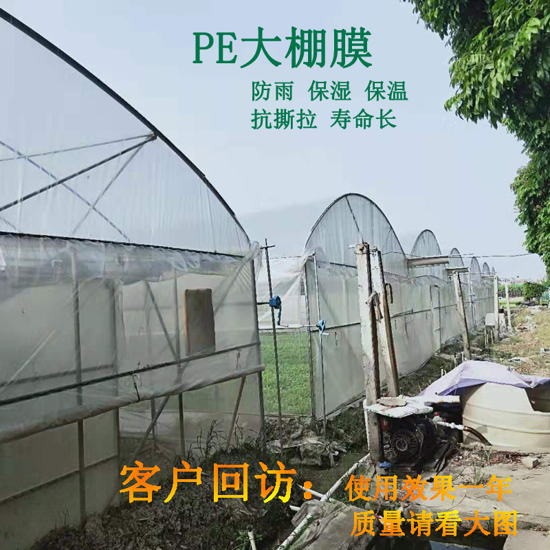 120克PE透明防雨布 抗老化大棚膜  防雨防晒种植篷布 尺寸均可定