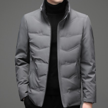 2025冬季轻薄羽绒服男短款爸爸外套冬装加厚保暖外套冬季防寒男装