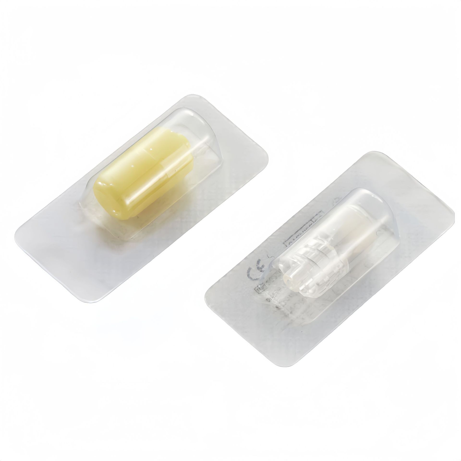 Comercio exterior exportación de tapa de heparina desechable tapa de heparina plástico transparente conector amarillo conector intravenoso