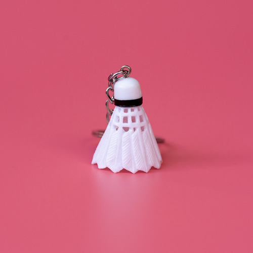 3.5cm badminton pendant, simulated badminton pendant, 6 colors, colorful badminton keychain DIY wholesale