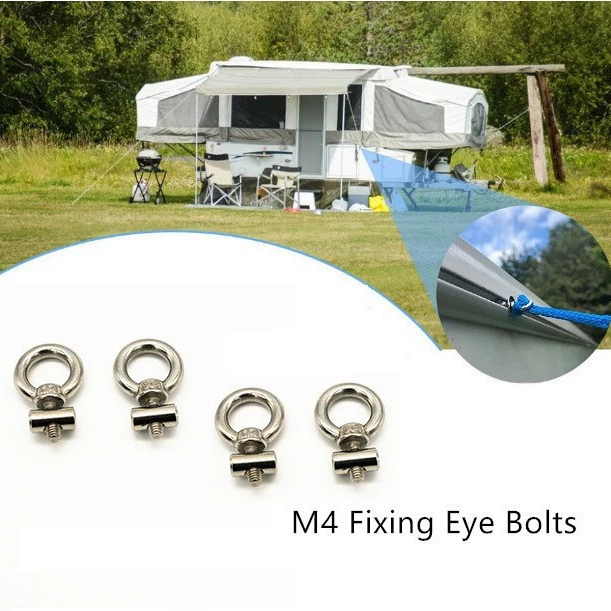 304 нержавеющая сталь фиксированное подъемное кольцо Винт скользящее кольцо Болт палатка RV морское раздвижное рельсовое подъемное кольцо
