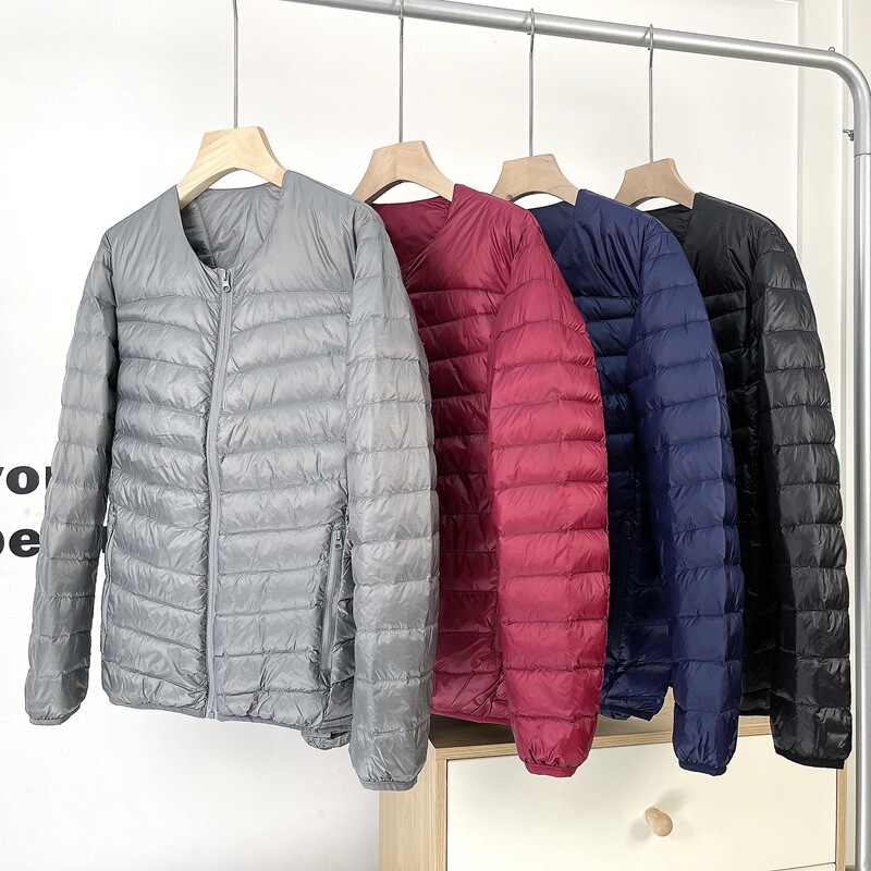 Cross-border Down Jacket Men's Portable White Duck Down Jacket for Inside and Outside