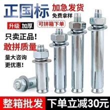 正国标膨胀螺丝加厚加长铁膨胀大头膨胀螺栓铁胀管铁膨胀空调专用