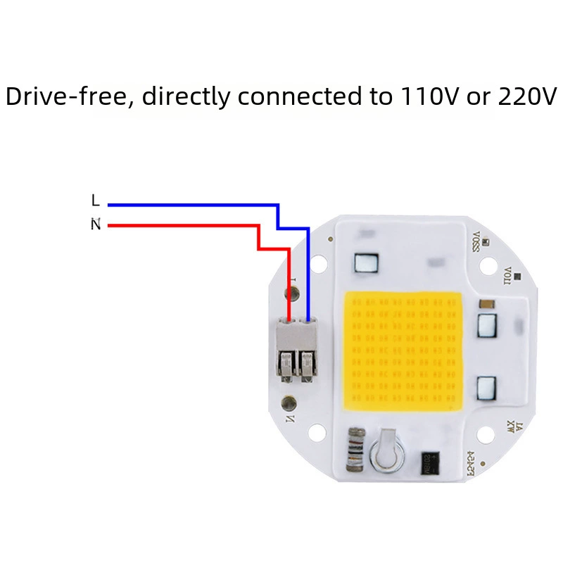 Высокая мощность 50W 70W 100W COB сварной драйвер - безводительному управлению лампа 220V 110VLED светодиодная гранула оптом