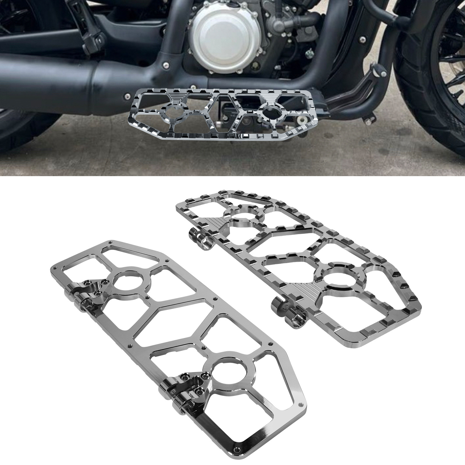 Suitable for Harley Big Glide Road Big Glide Modified Driver Passenger Big Pedal 1986-2023