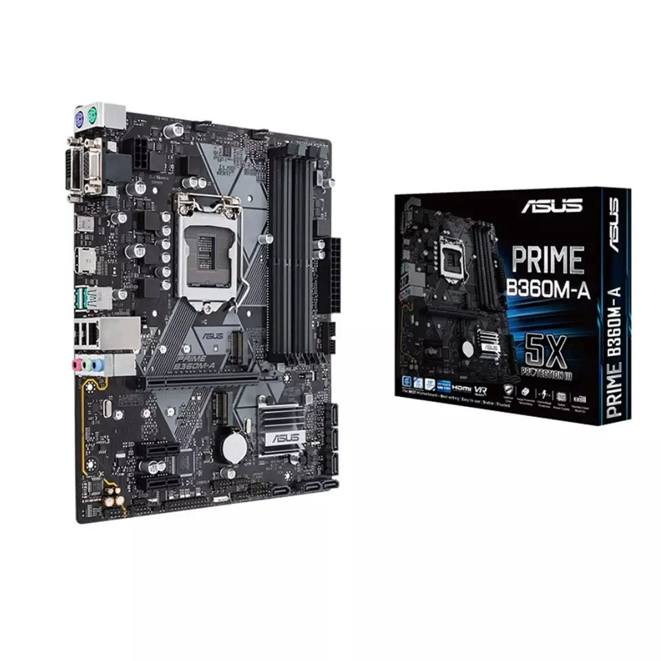Материнская плата Prime B360M-A LGA1151 DDR4 для настольного игрового компьютера, наличие на складе