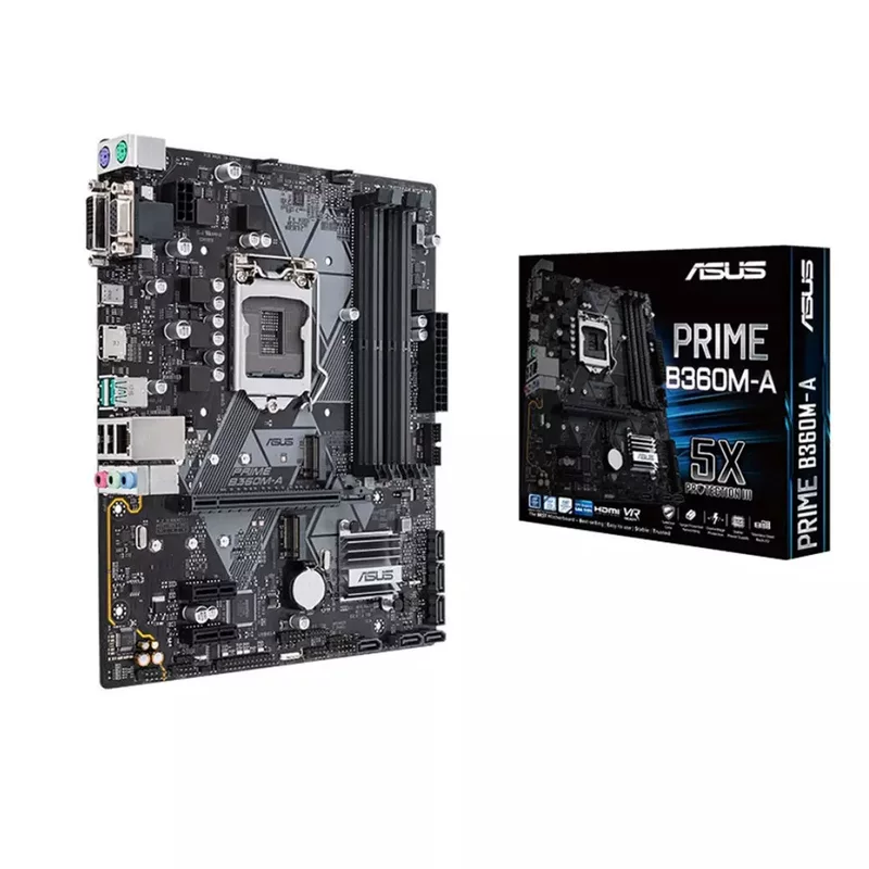 Материнская плата Prime B360M-A LGA1151 DDR4 для настольного игрового компьютера, наличие на складе